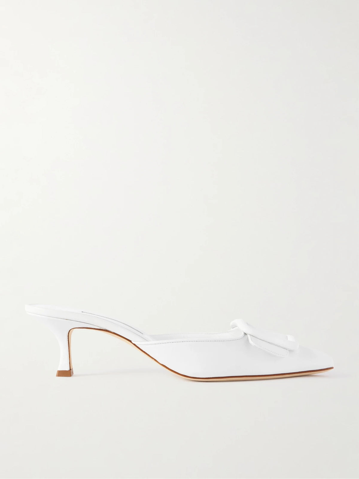 Maysale 50 Buckled Leather Mules