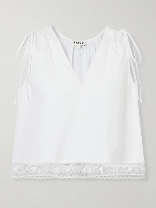 +da Adolfo Elena Cotton-blend Tank