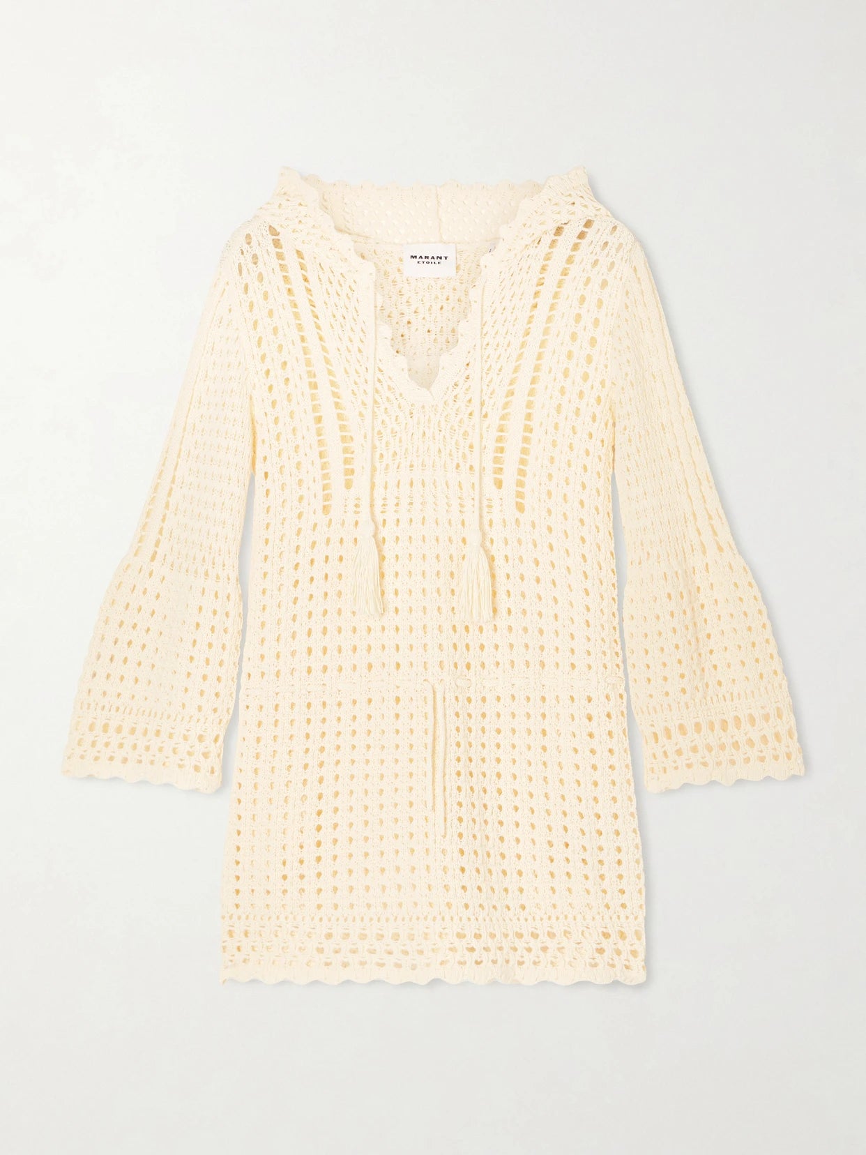 Zelnie Crocheted Cotton-blend Mini Dress