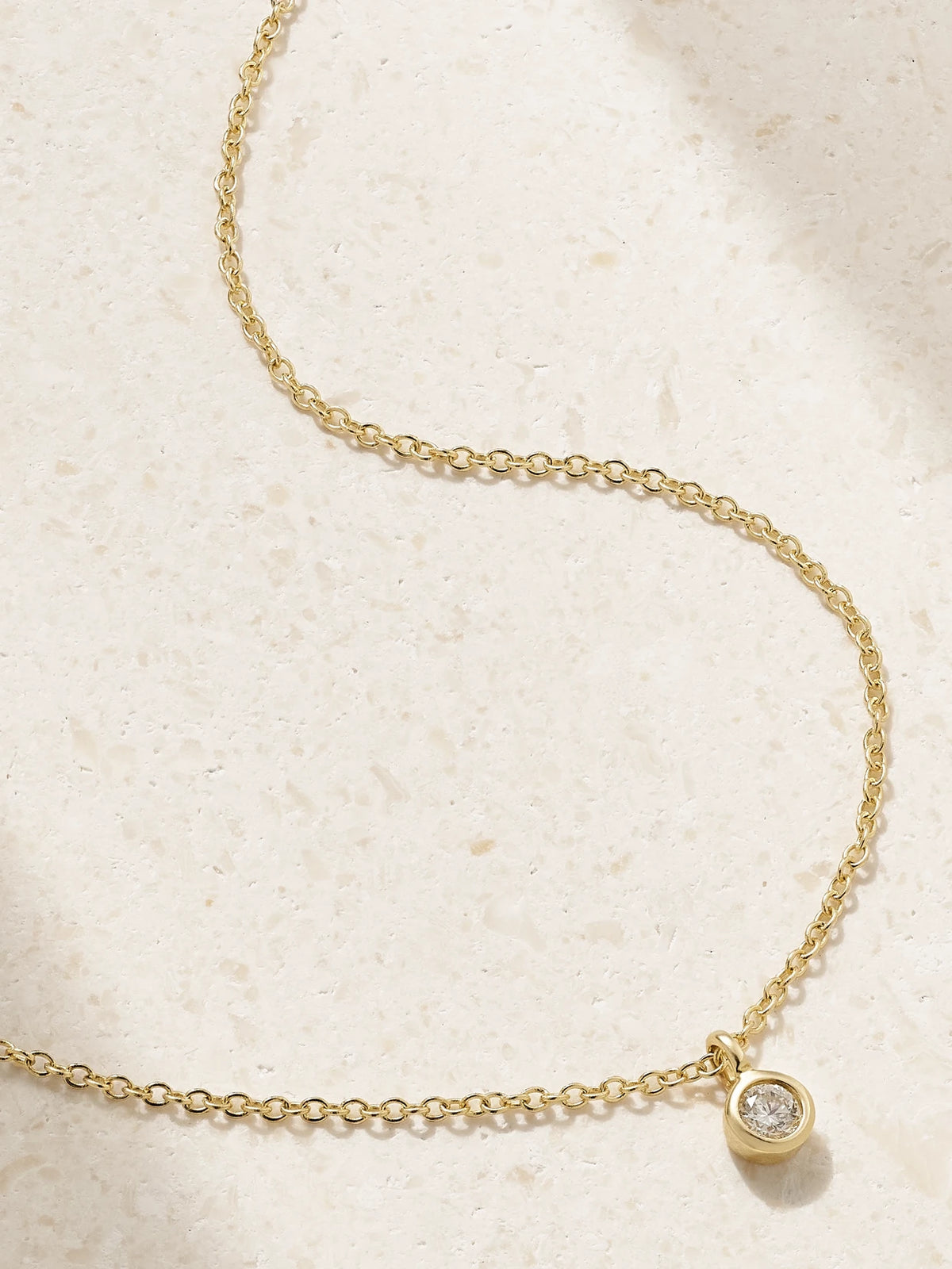 Essential 14-karat Gold Diamond Necklace
