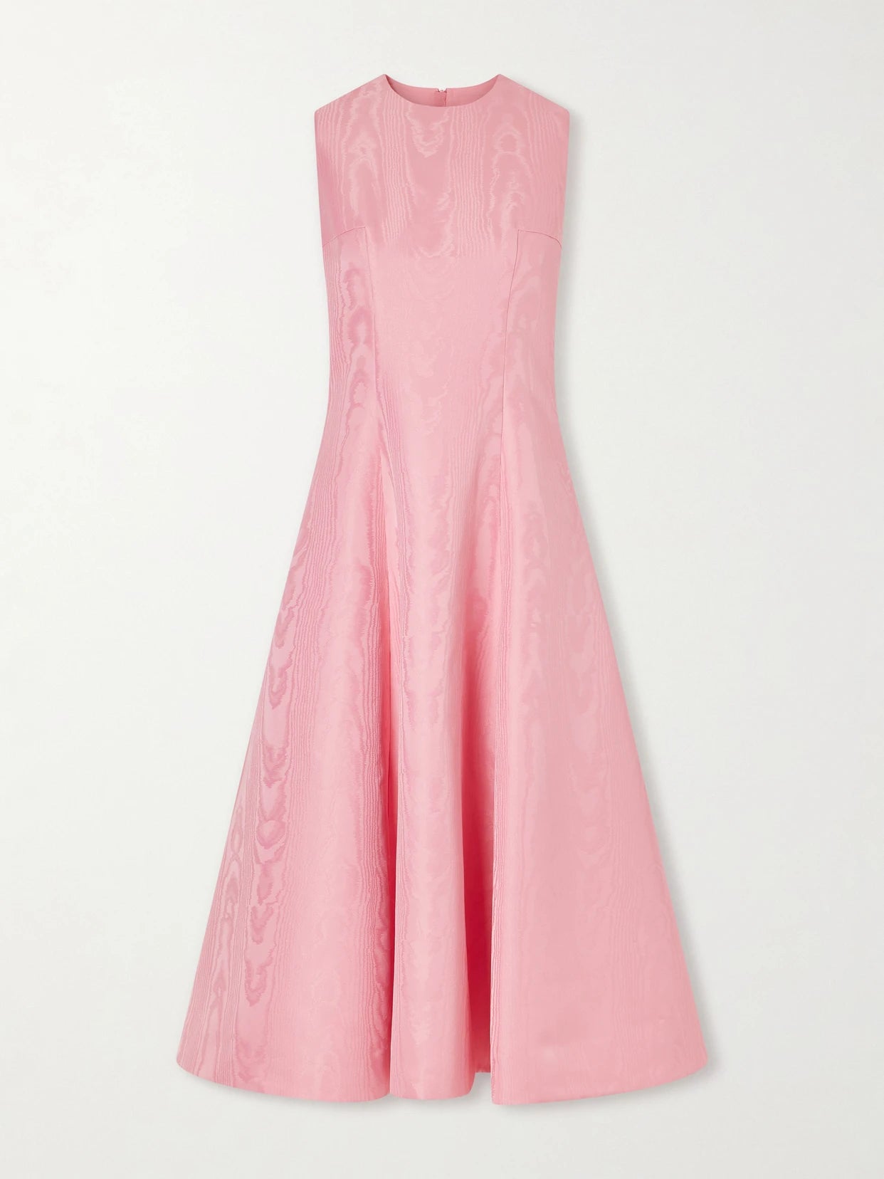 Image of Dresses. Product name - Mara Moire Midi Dress in Baby pink colour by brand - Emilia Wickstead