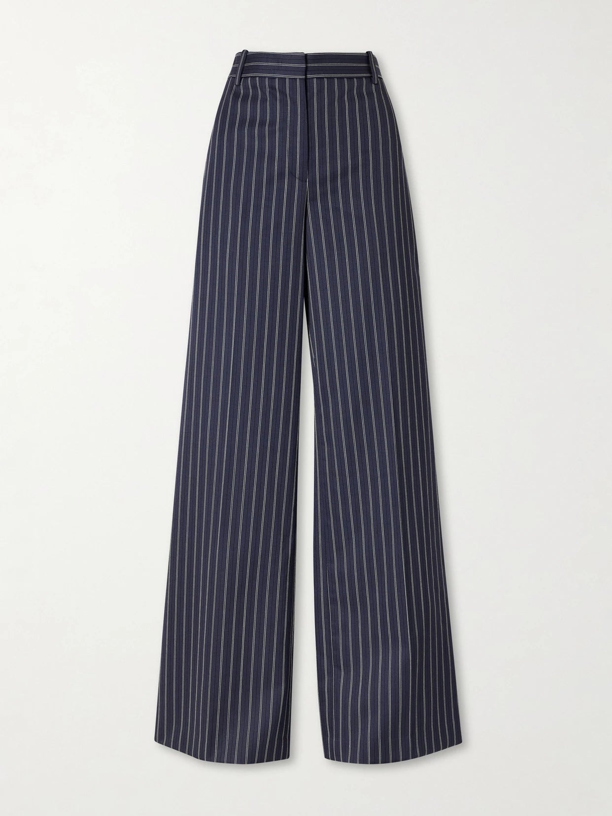 Rivers Striped Wool Wide-leg Pants