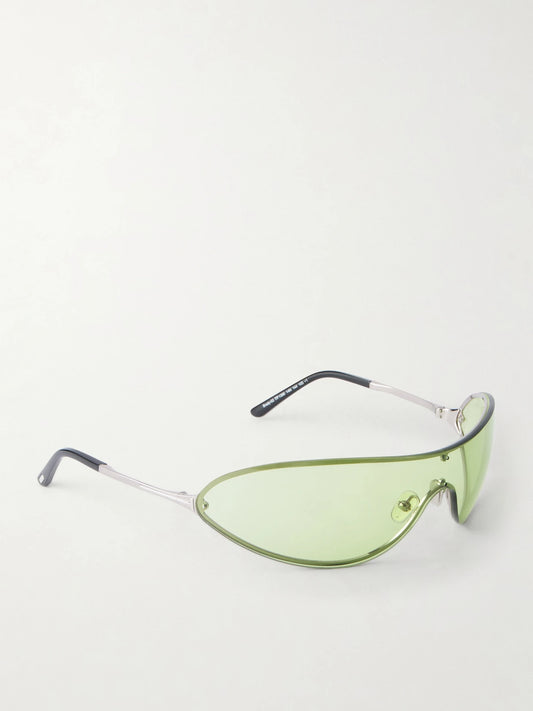 Brady-02 D-frame Silver-tone Sunglasses