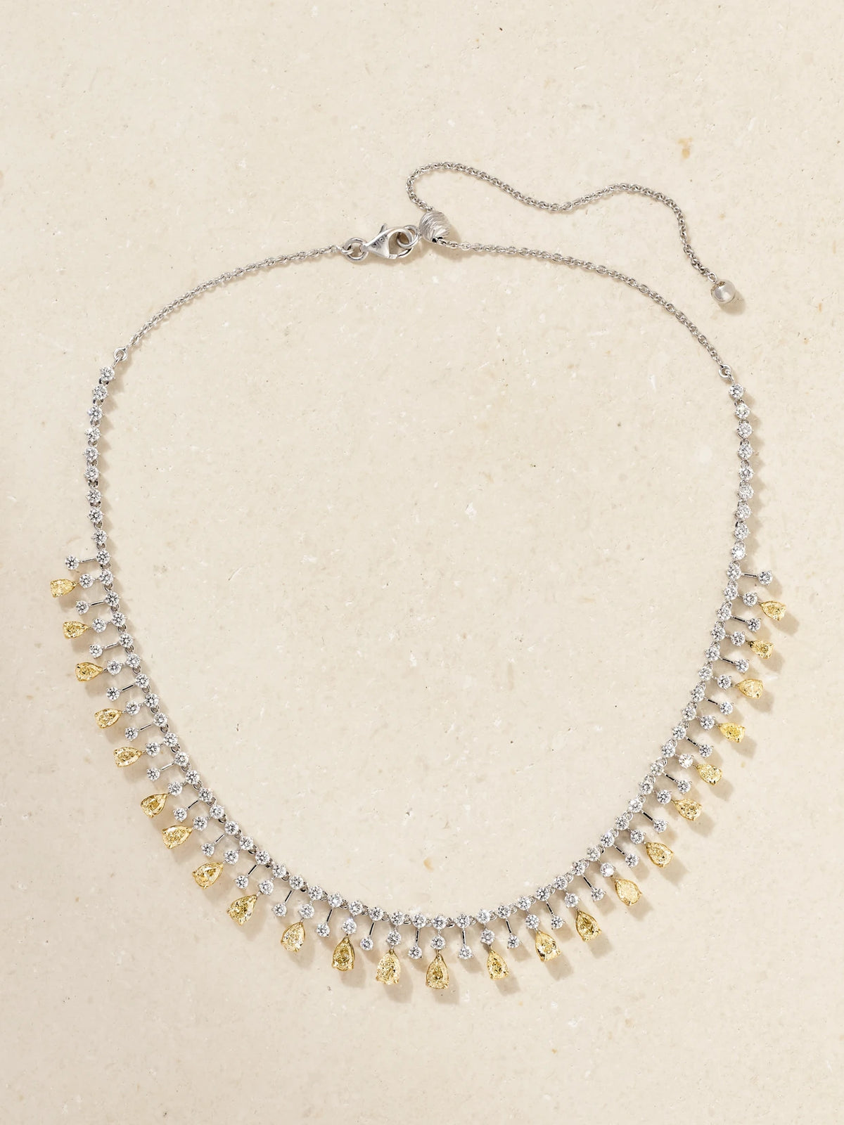 Classic Canary 18-karat White And Yellow Gold Diamond Necklace