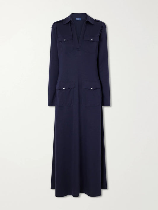Polo Ralph Lauren Stretch-jersey Midi Dress