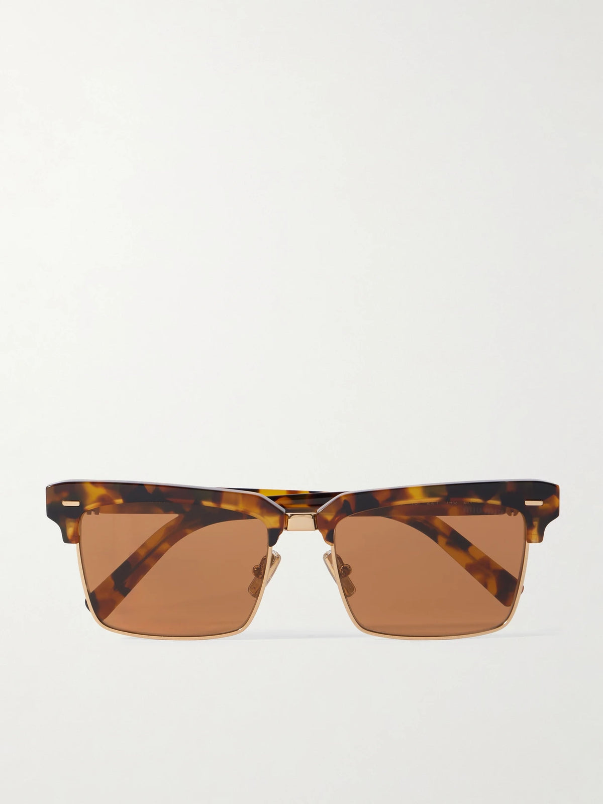Square-frame Tortoiseshell Acetate And Gold-tone Sunglasses