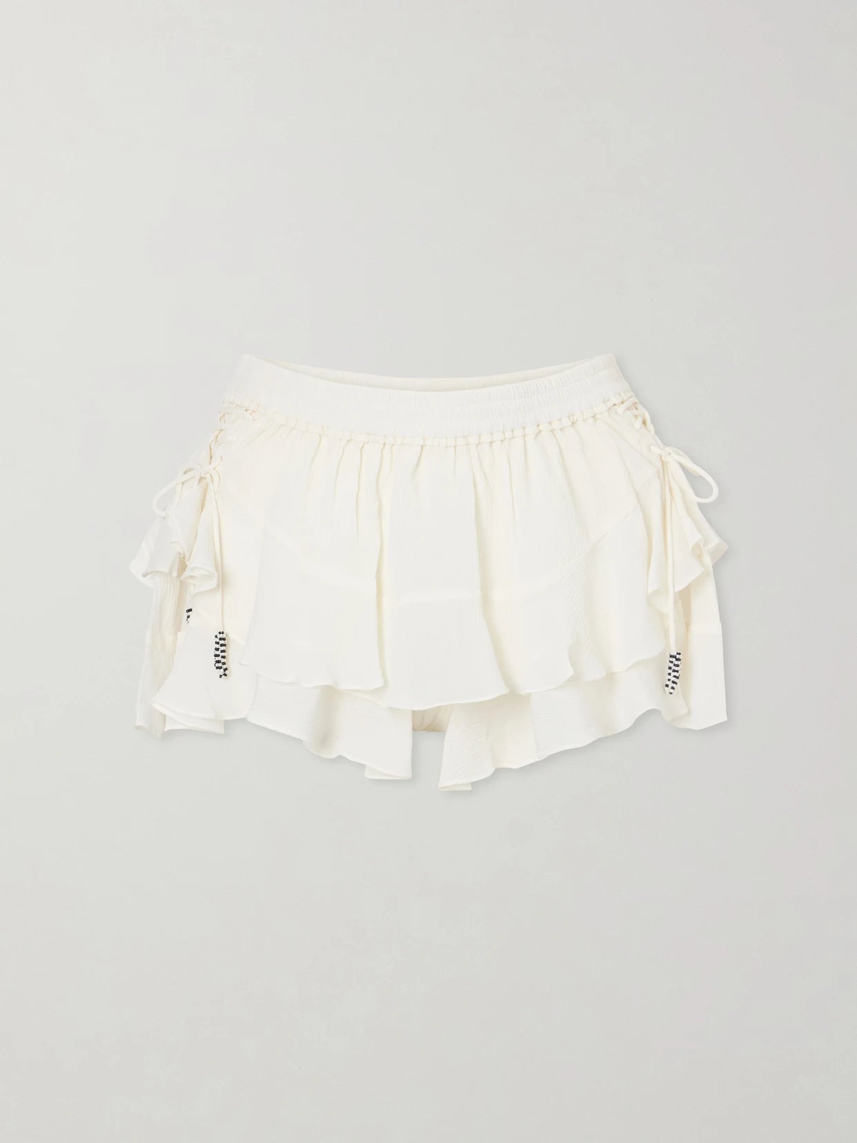 Geisa Silk-chiffon Mini Skirt