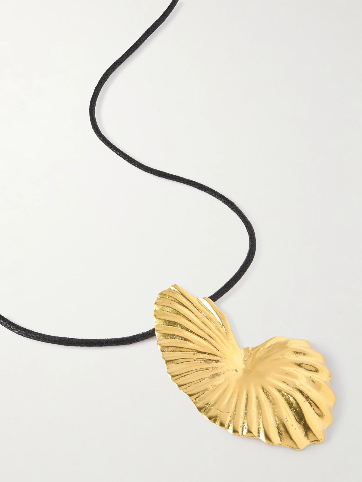The Birth Of Venus Gold-plated And Cord Necklace