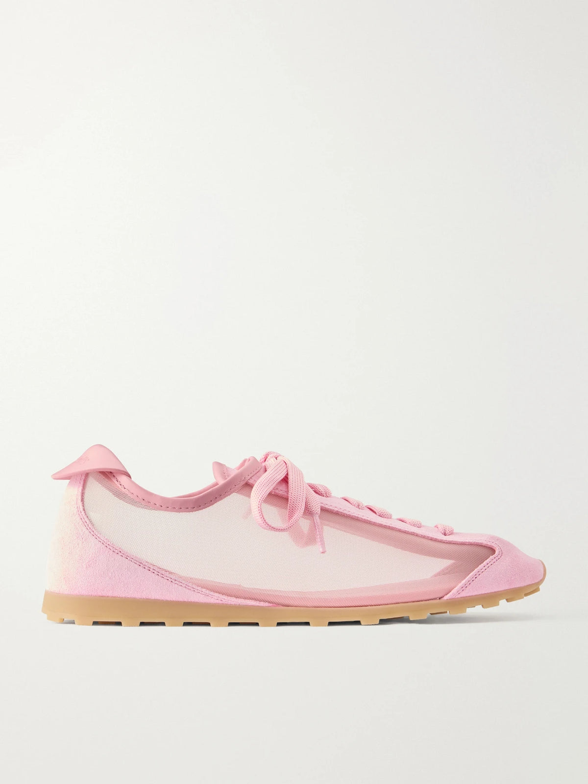 Les Tennis Suede And Leather Trimmed Mesh Sneakers