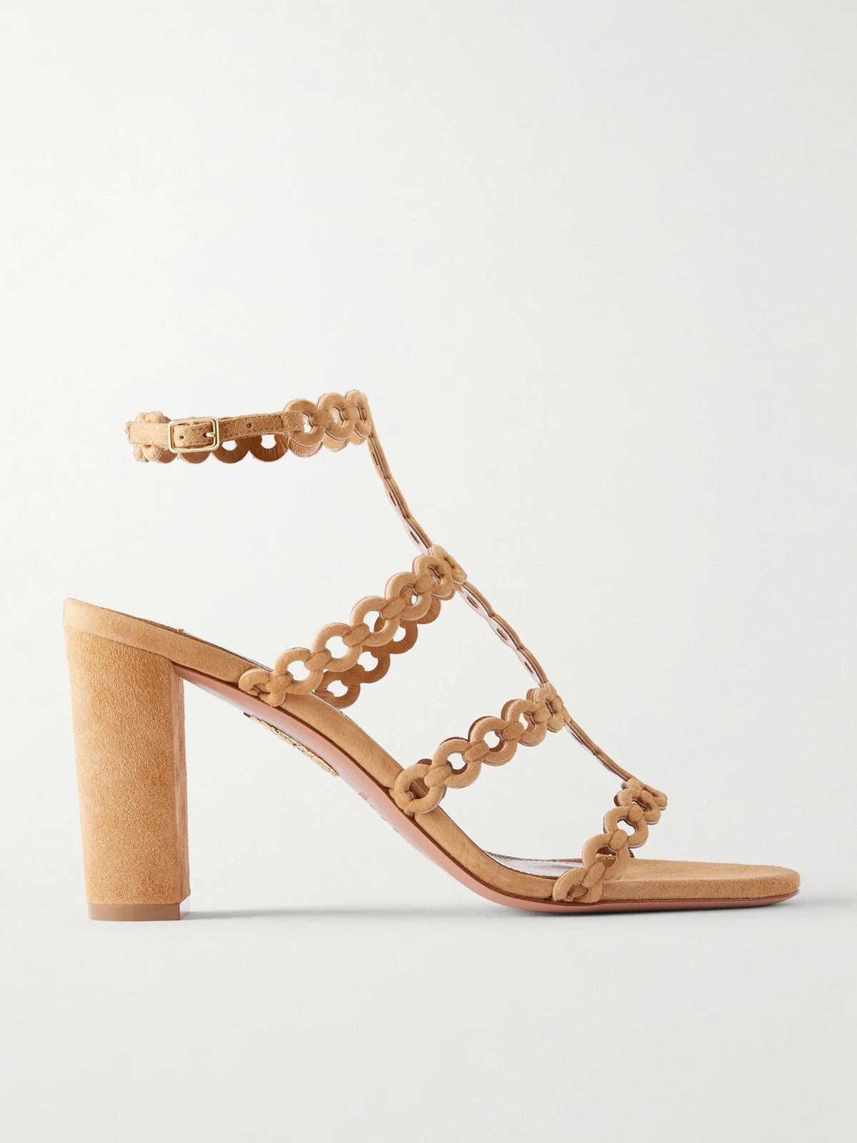 Infinity Chain 85 Cutout Suede Sandals