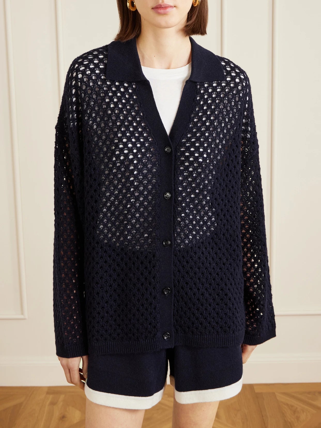 Open-knit Wool And Cashmere-blend Overshirt