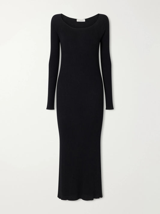 Le Kasha Ternil Ribbed Cashmere Maxi Dress