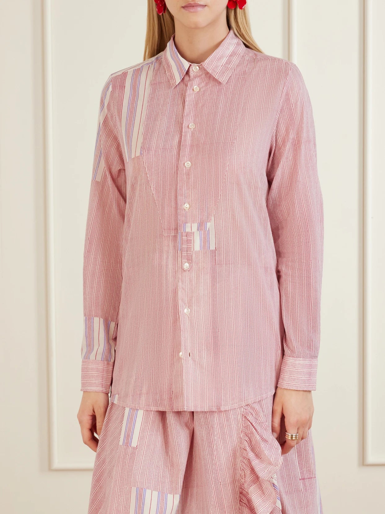 Baptiste Striped Cotton-voile Shirt