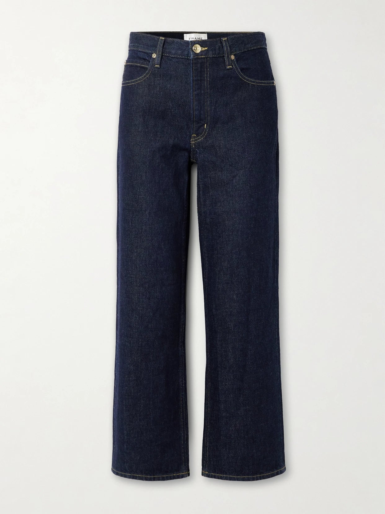 The Hang Cropped High-rise Straight-leg Jeans