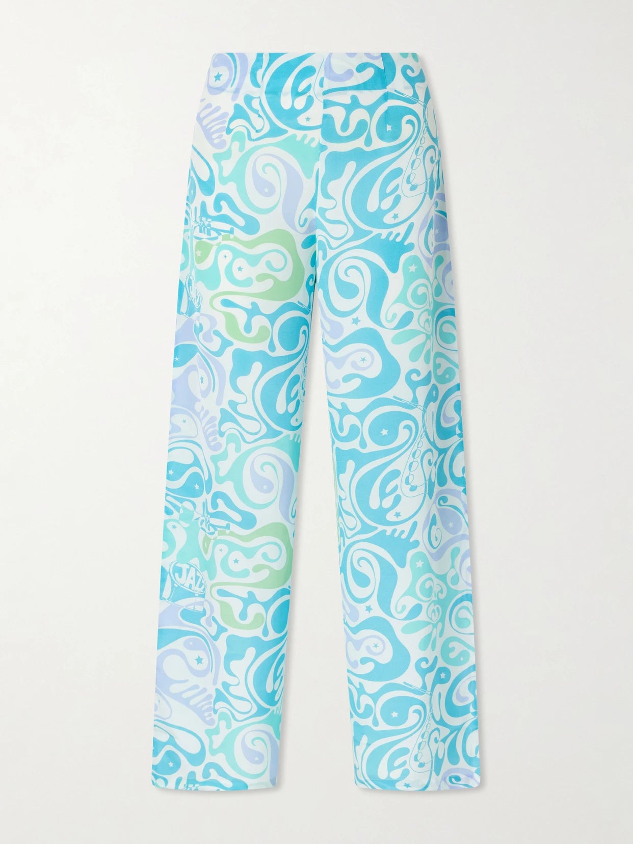 Stephan Printed Silk Wide-leg Pants