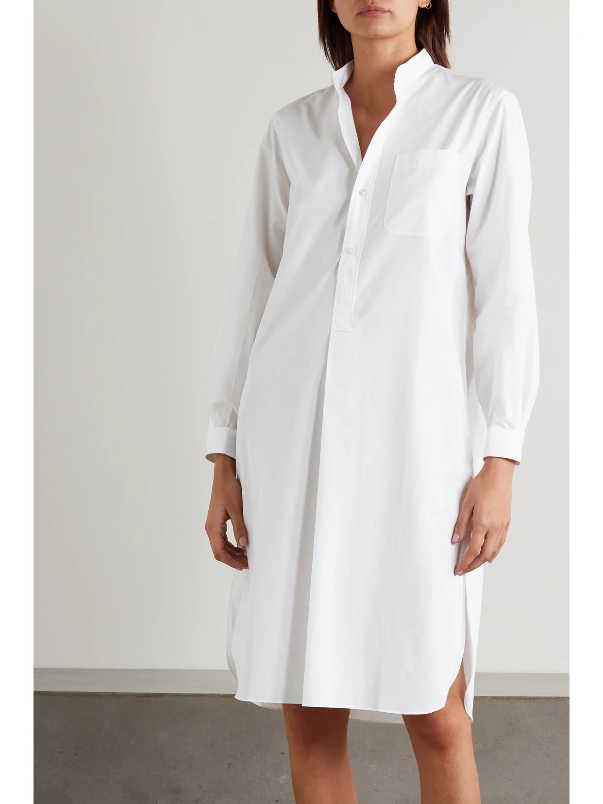 Elysee Oversized Cotton-poplin Nightdress