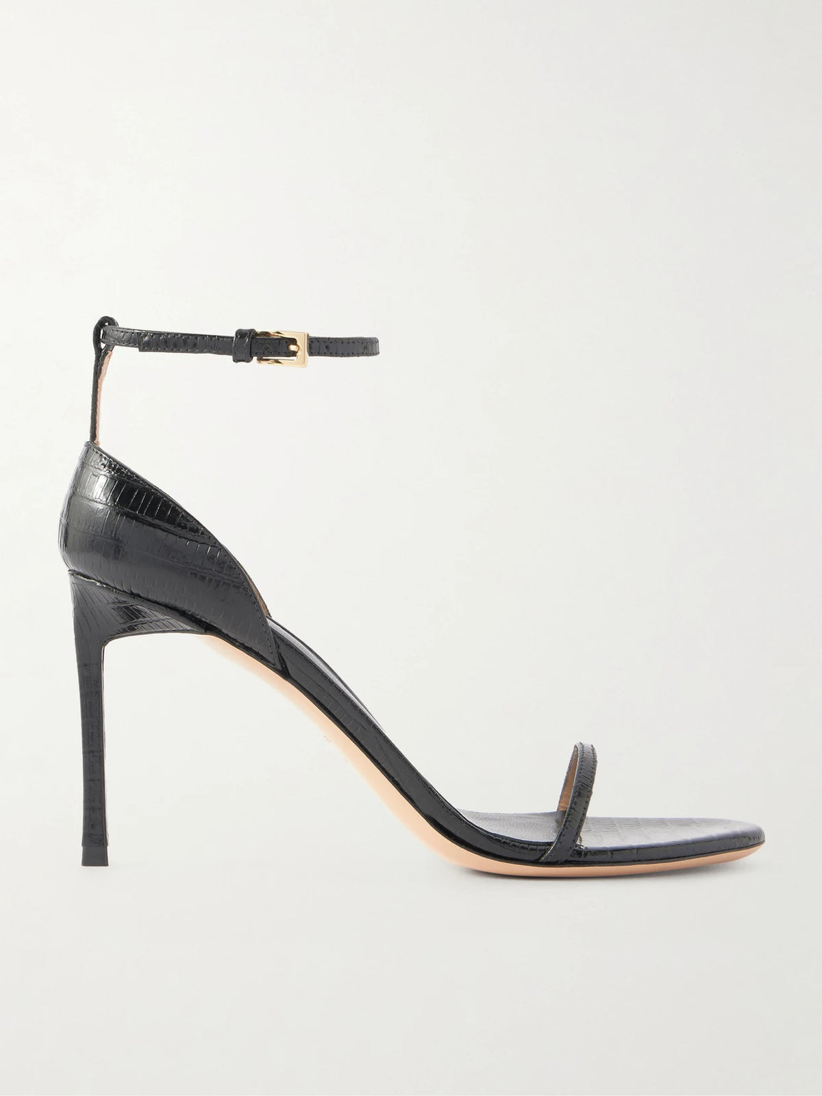 Vertigo 85 Croc-effect Leather Sandals
