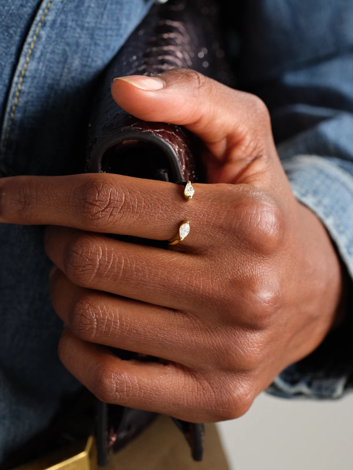Image of Rings. Product name - Orbit 18-karat Gold Diamond Ring in Multi colour by brand - Anita Ko