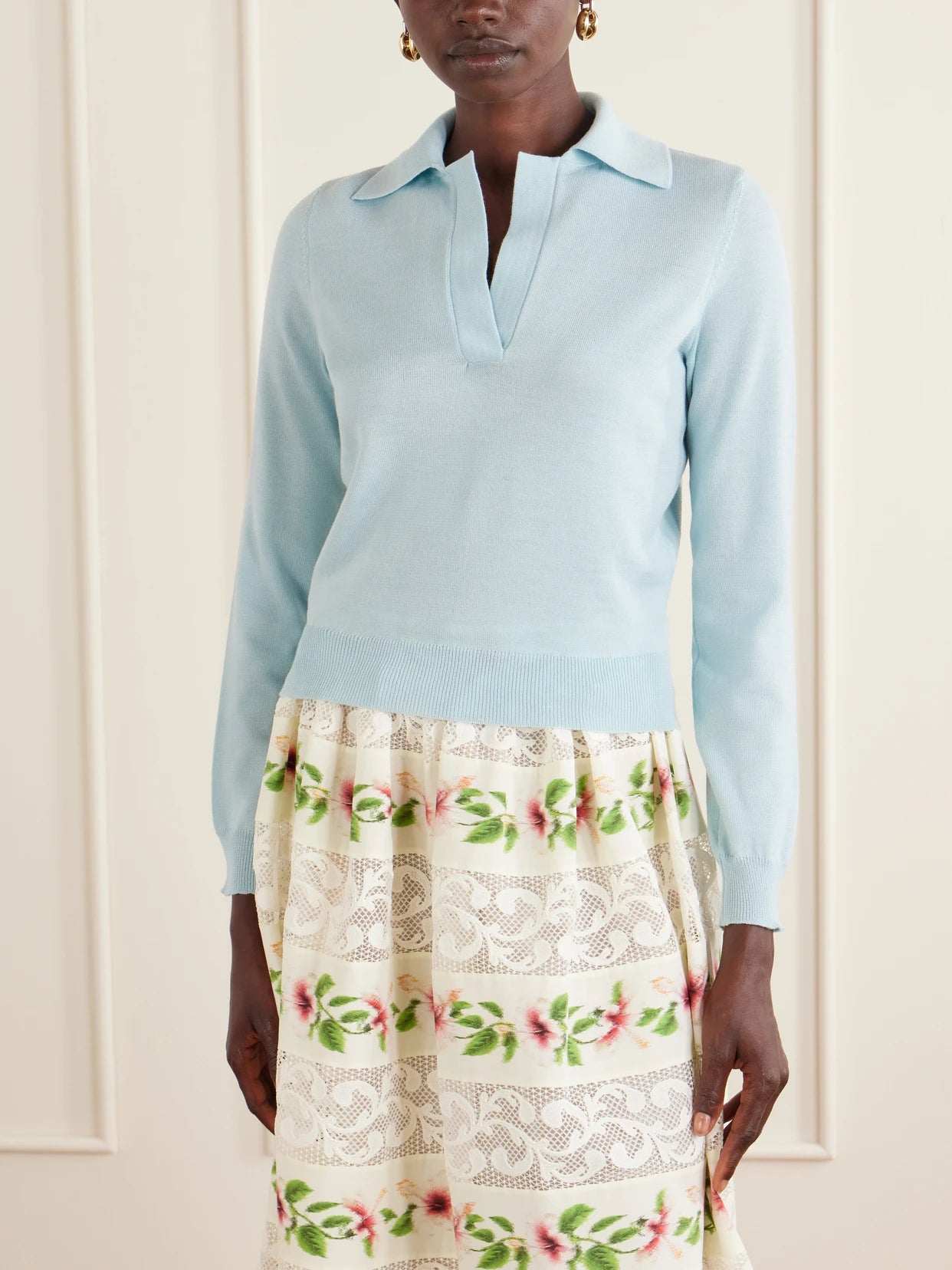 Wool Polo Sweater