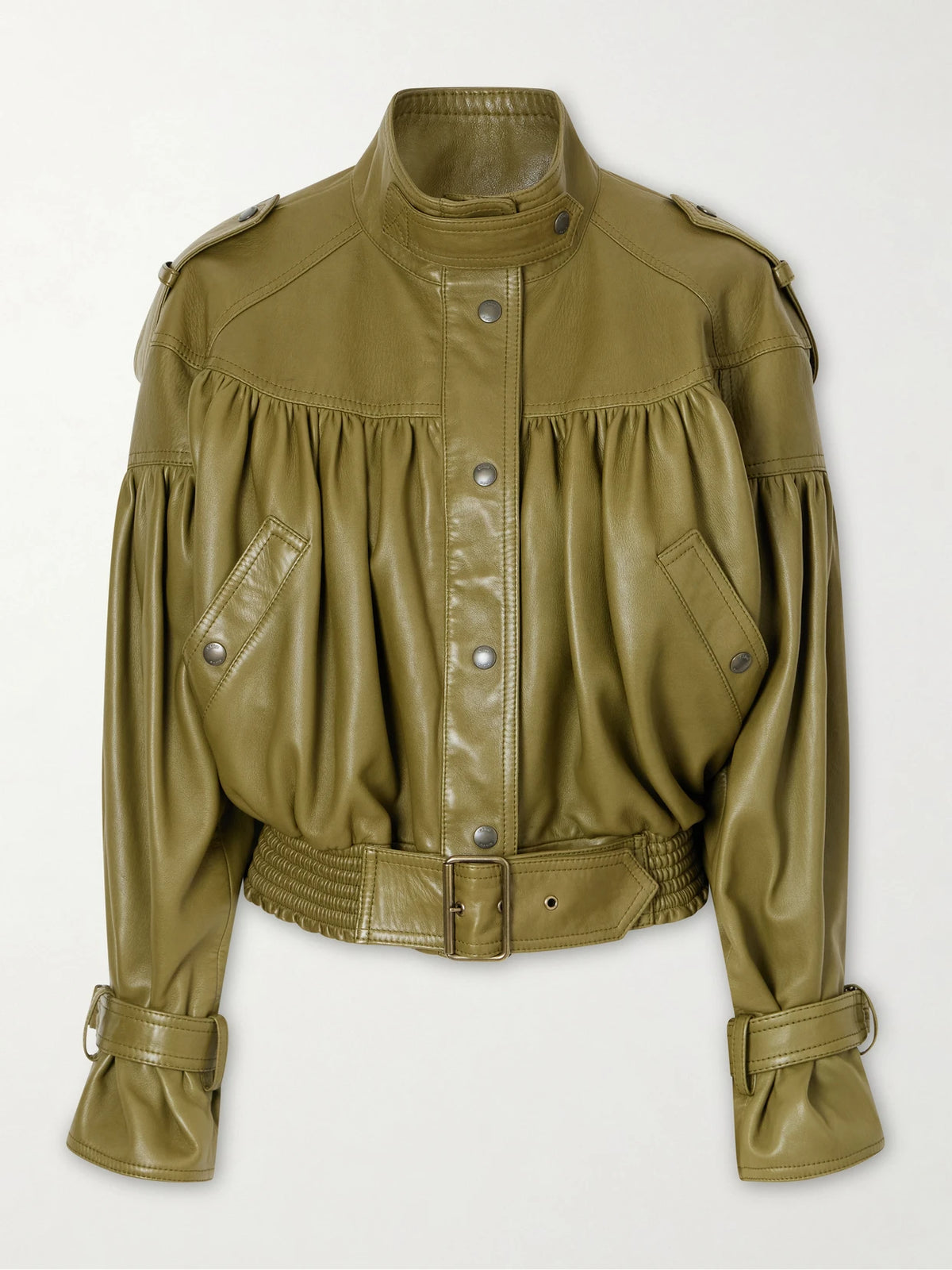 Chloé Leather Bomber Jacket