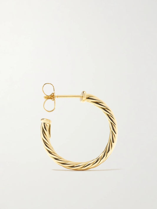 Cable Spira 18-karat Gold Hoop Earrings