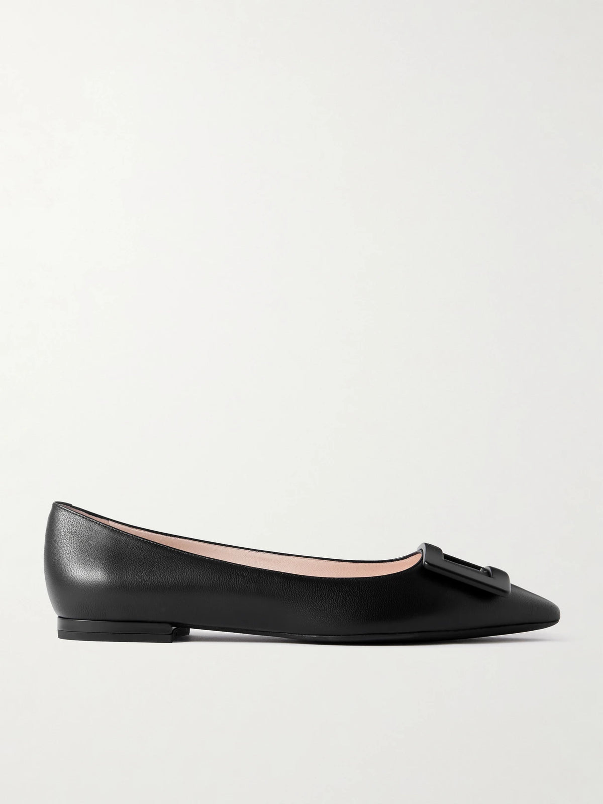 Gommettine Buckled Leather Ballet Flats