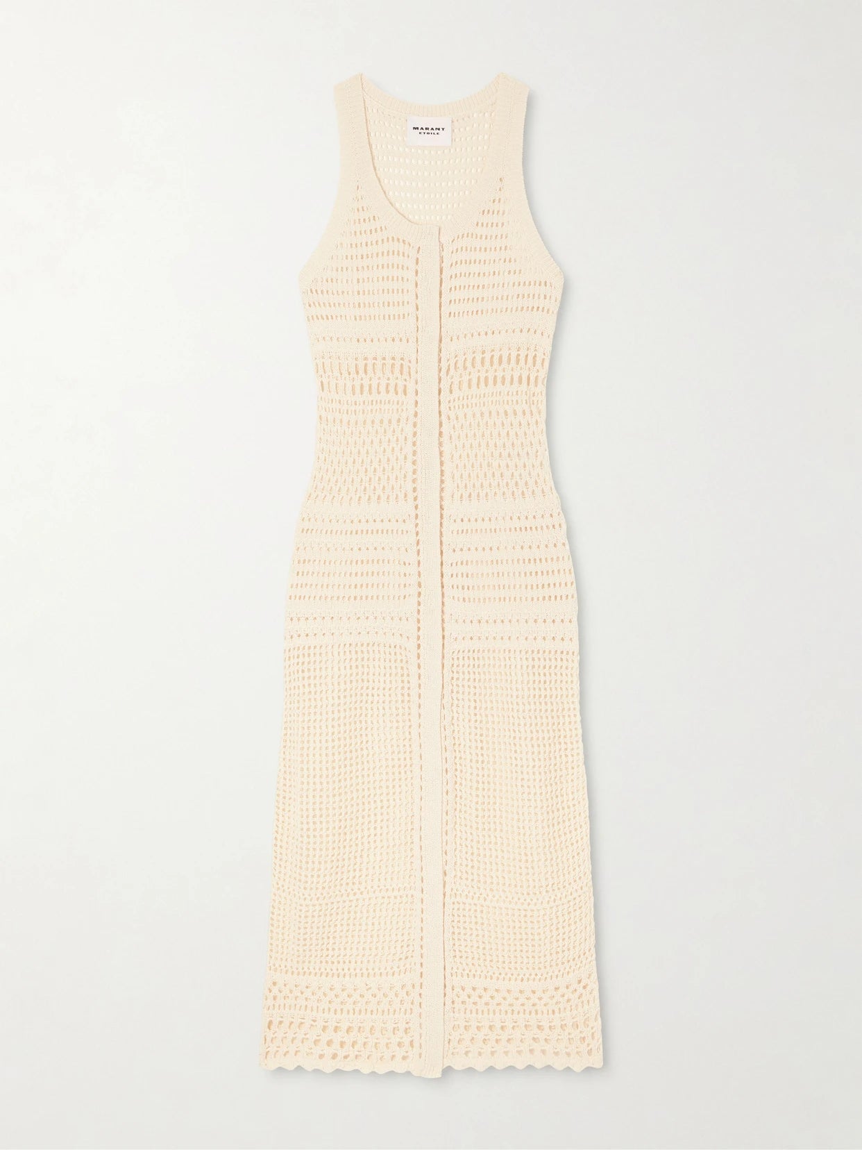 Zaro Open-knit Cotton-blend Maxi Dress