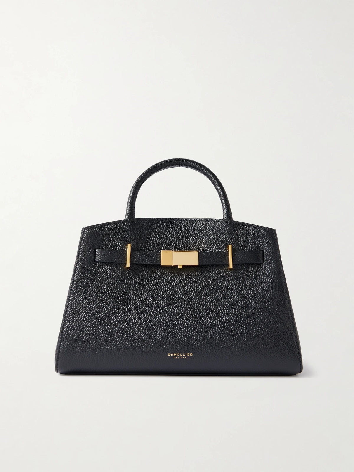 The Hudson Small Textured-leather Tote