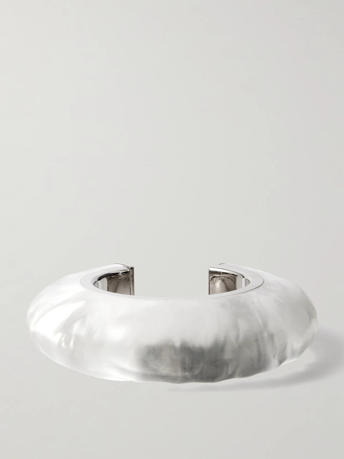 Bumper Silver-tone And Plexiglas Cuff