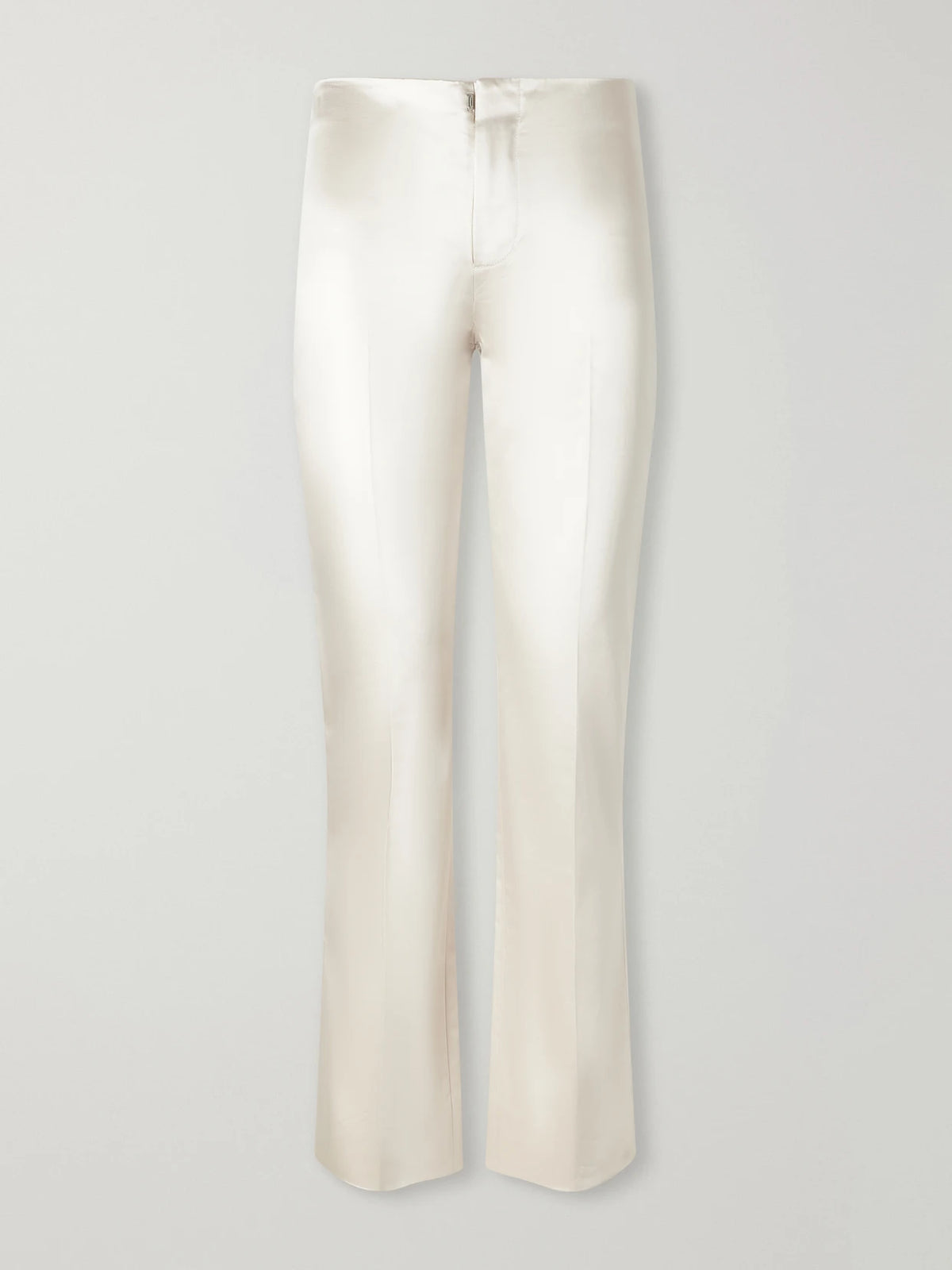 LIBEROWE Lilian Cropped Cotton-blend Duchess Satin Straight-leg Pants