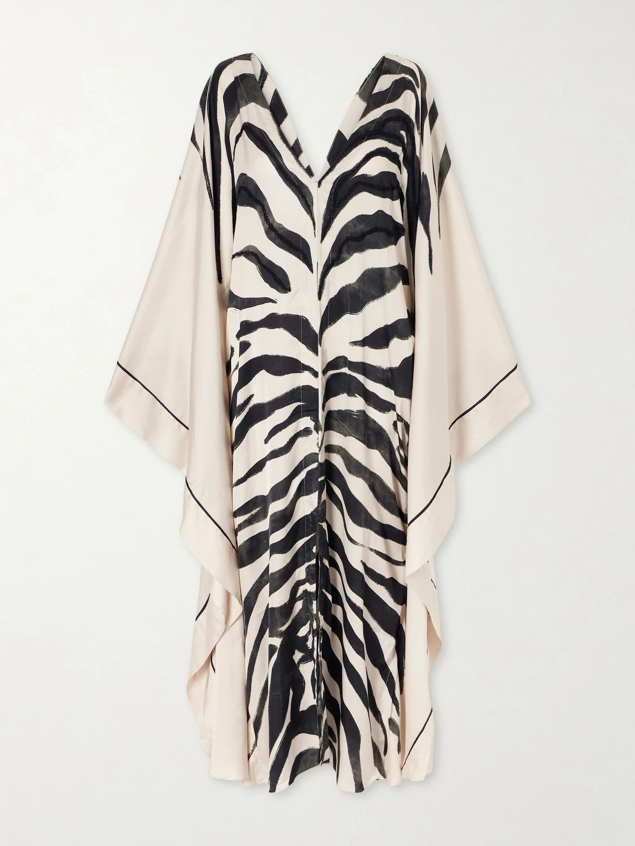 Zawadi Del Sol Printed Satin Maxi Dress