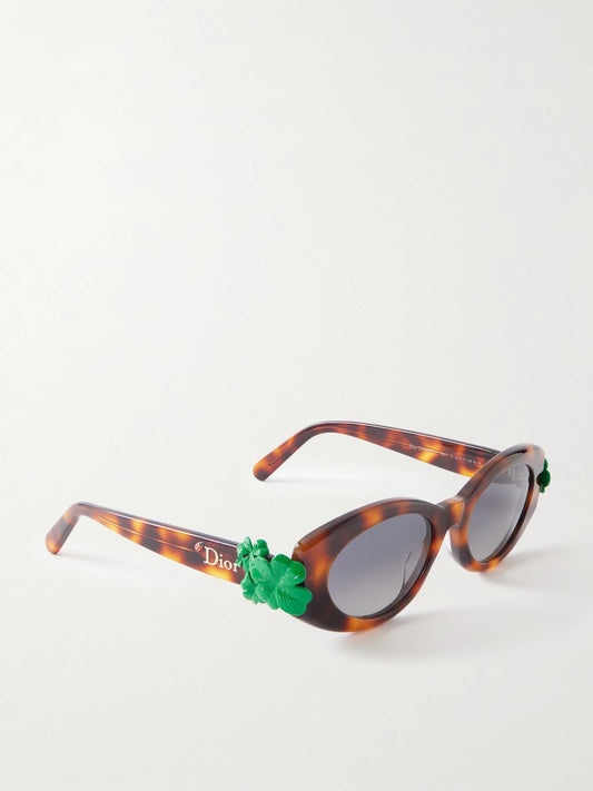 Dior clover B1i Round-frame Acetate Sunglasses