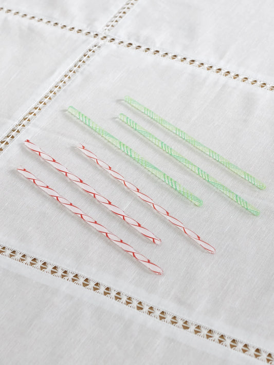 Swizzle Murano Glass Cocktail Sticks