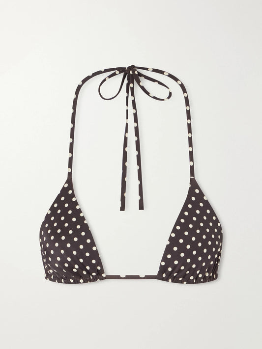 Matteau The String Polka-dot Triangle Bikini Top