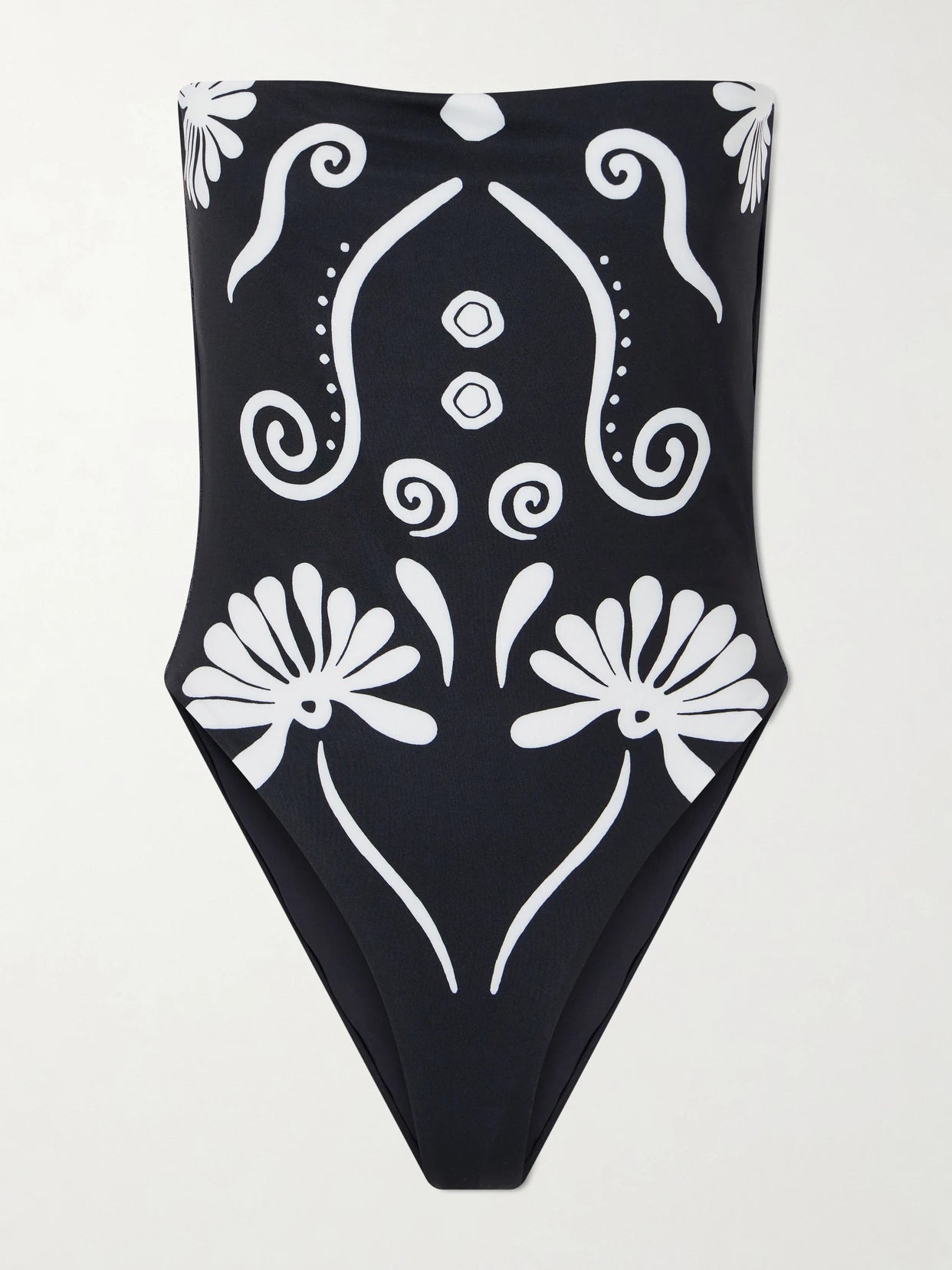 Lore Strapless Floral-print Swimsuit
