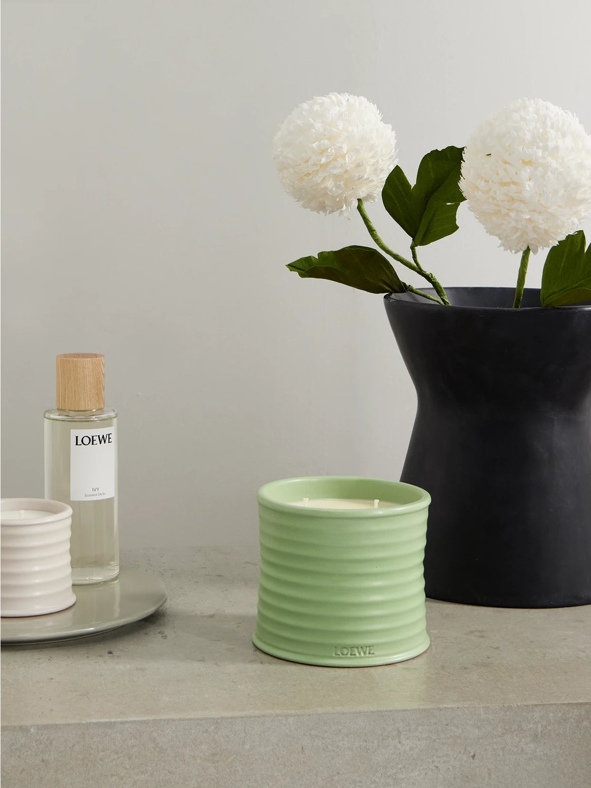 Image of Perfumes & Colognes. Product name - Cucumber Medium Scented Candle, 610g in Multi colour by brand - LOEWE PERFUMES