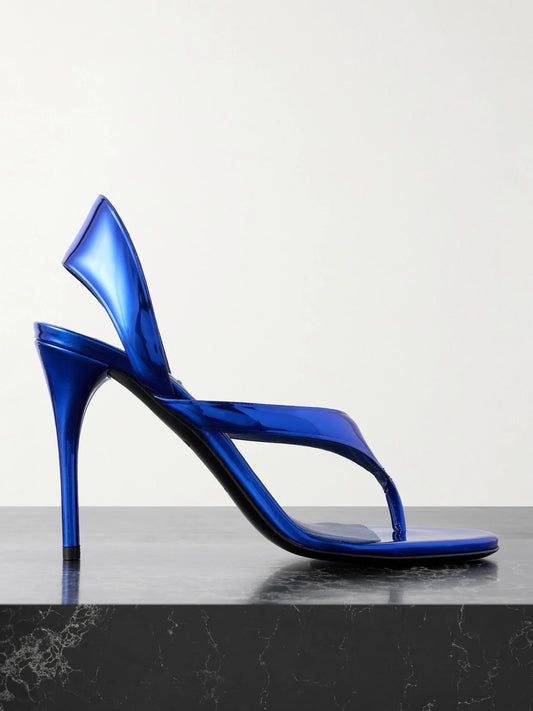 Tong 90 Mirrored-leather Sandals