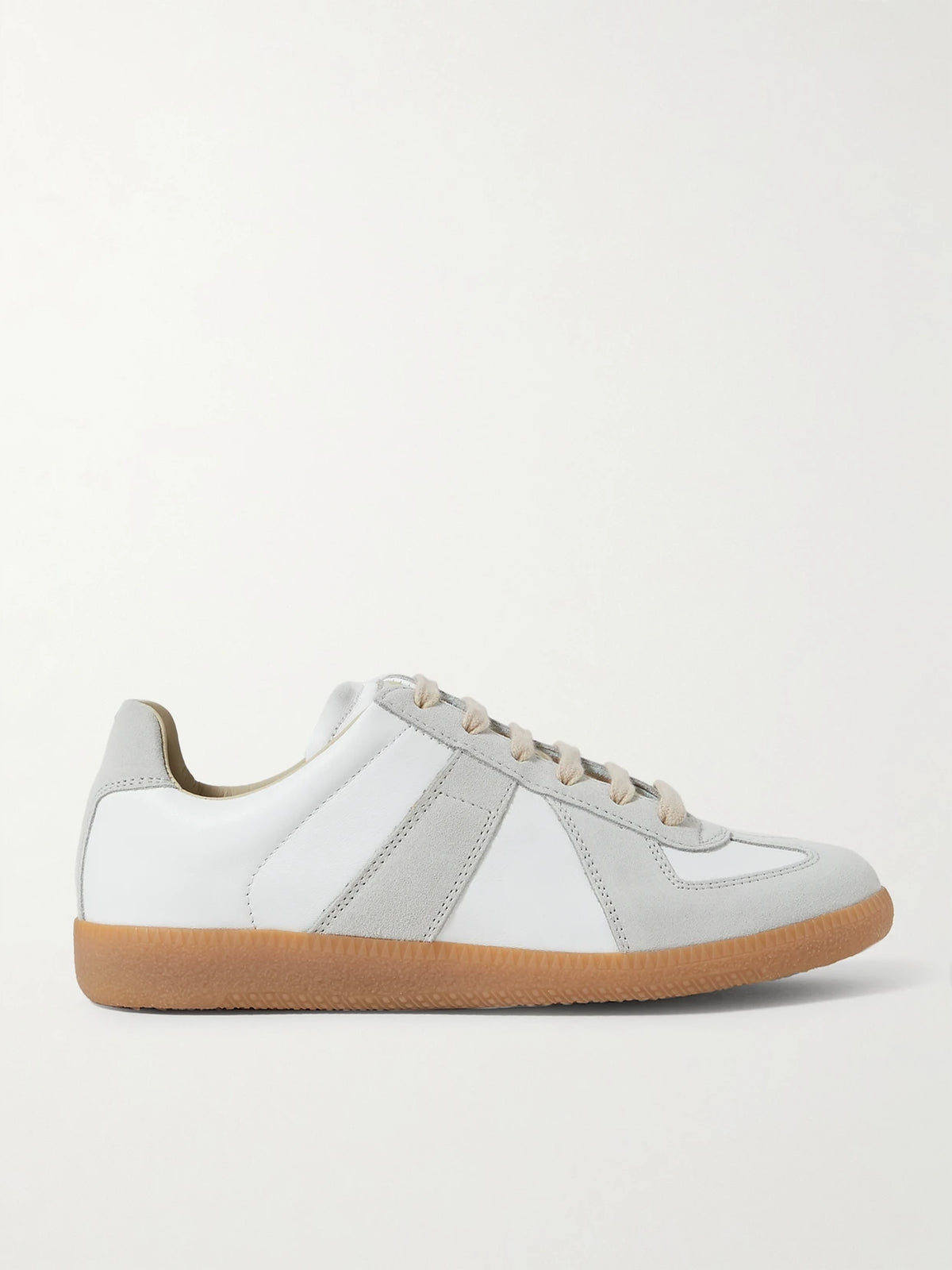 Replica Leather And Suede Sneakers