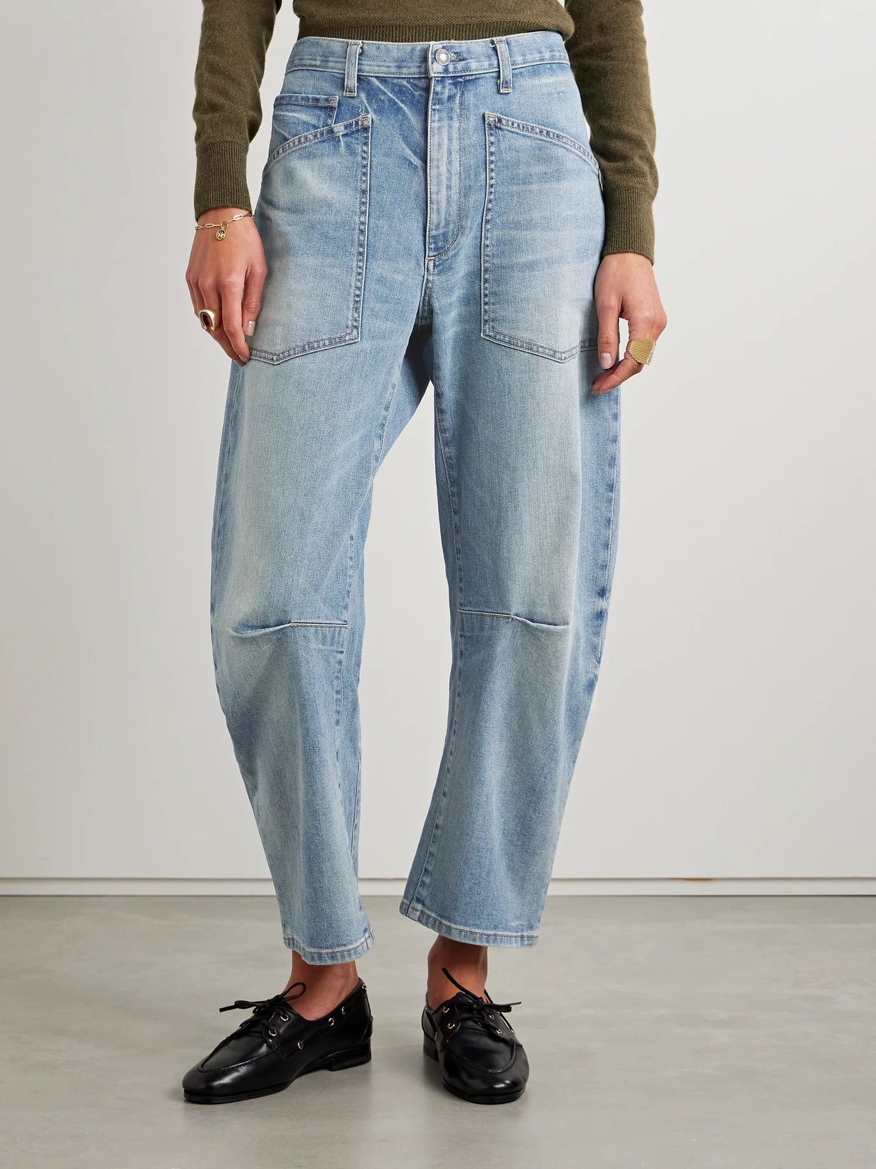 Shon High-rise Tapered Jeans