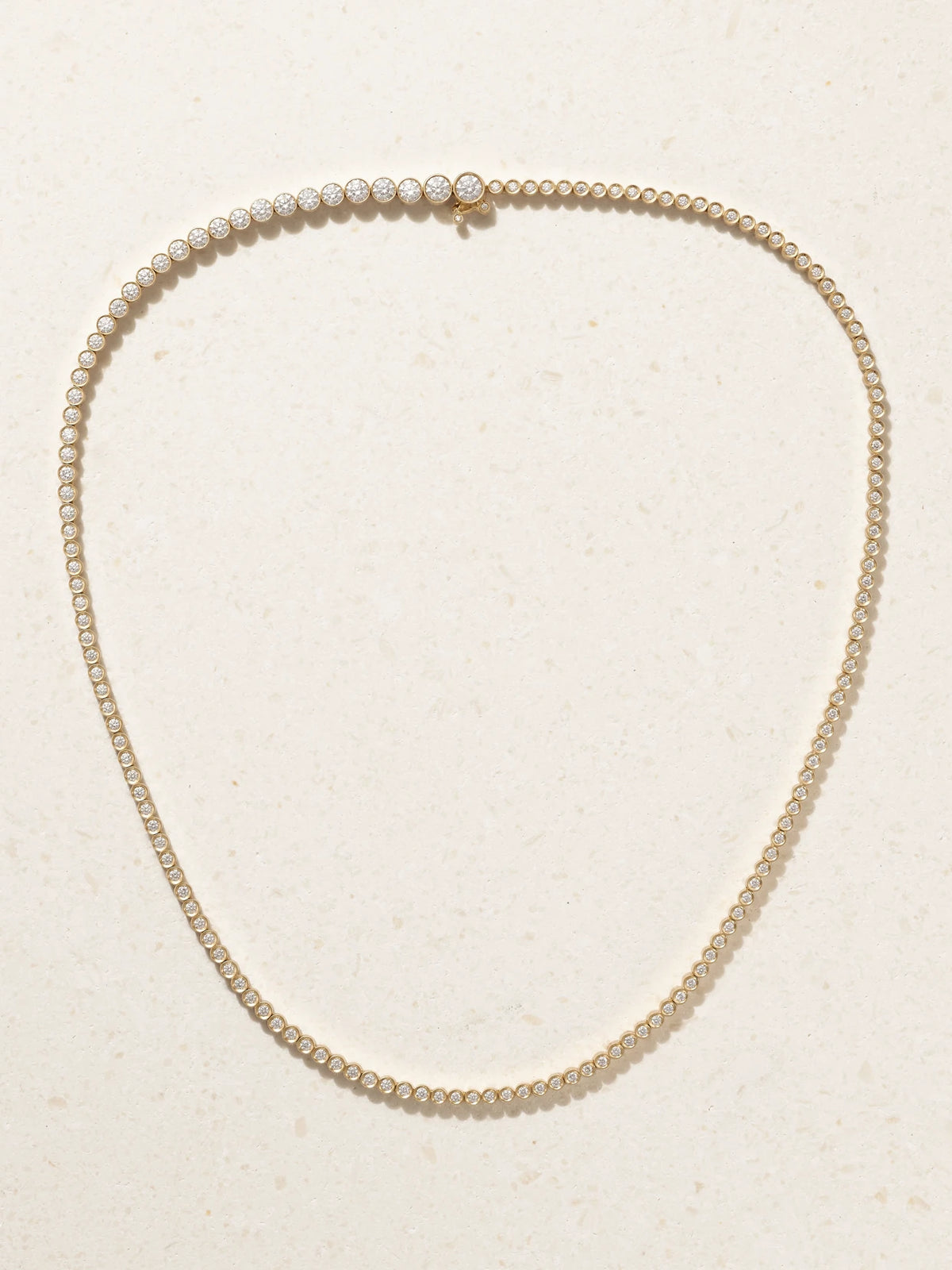 Classic Tennis 18-karat Gold Diamond Necklace