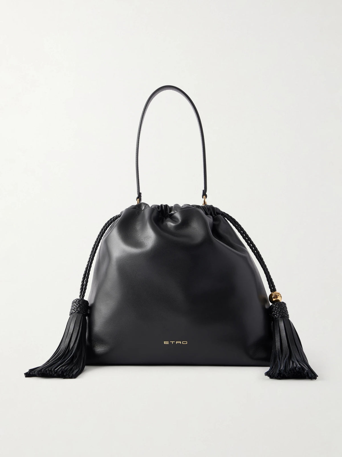 Kalispera Tasseled Leather Shoulder Bag