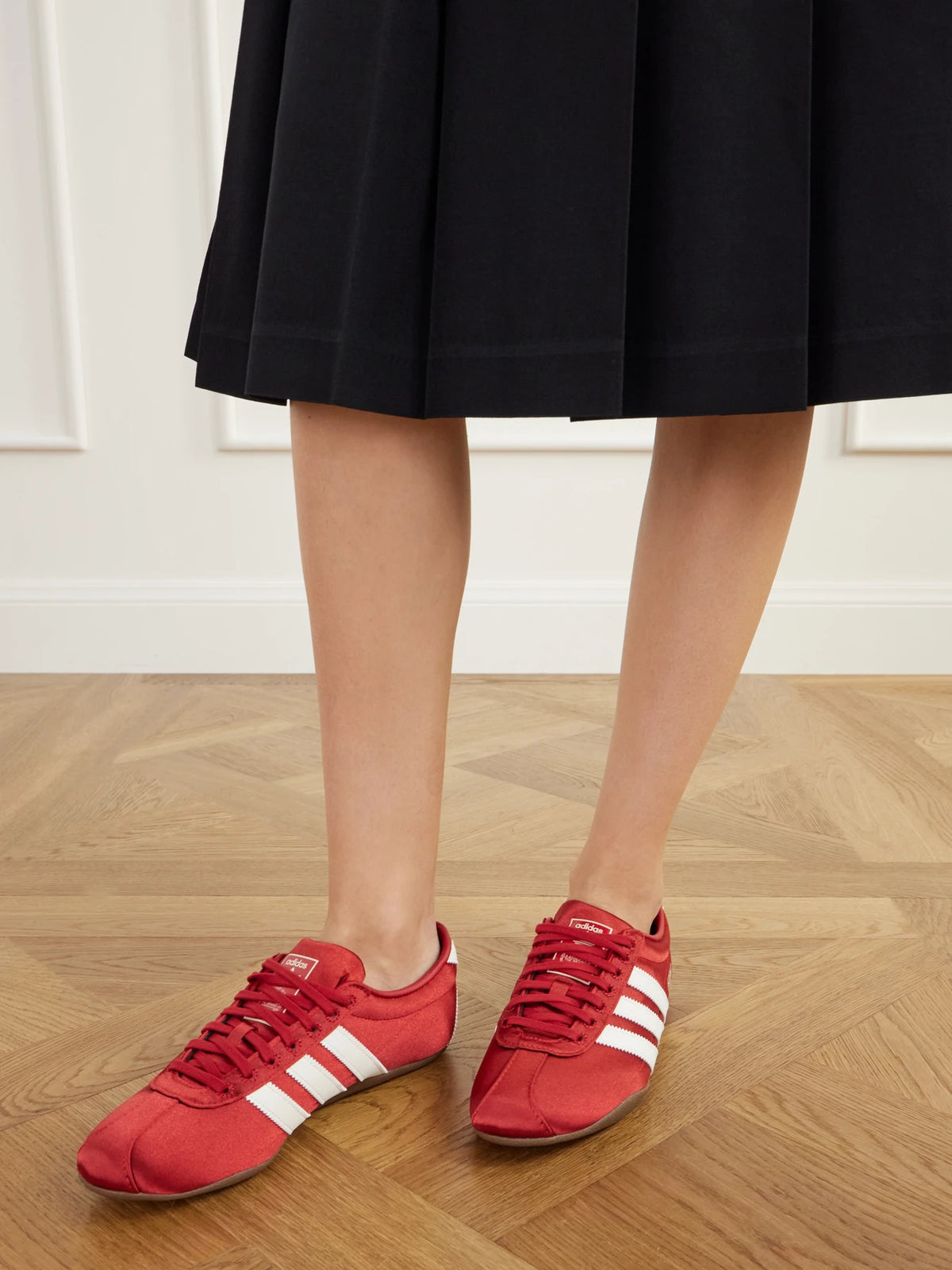 adidas Originals Tokyo Leather-trimmed Satin Sneakers