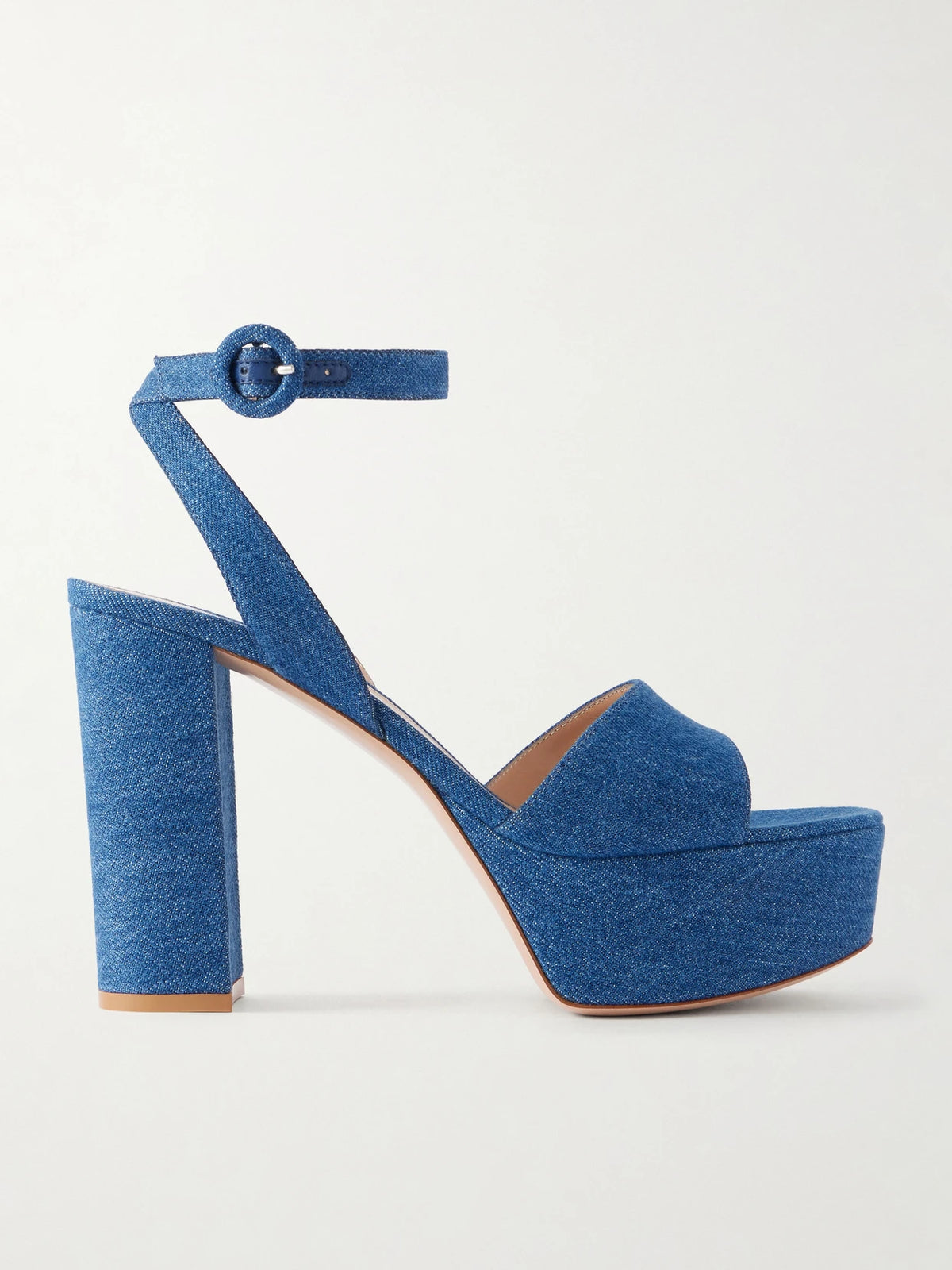 70 Denim Platform Sandals