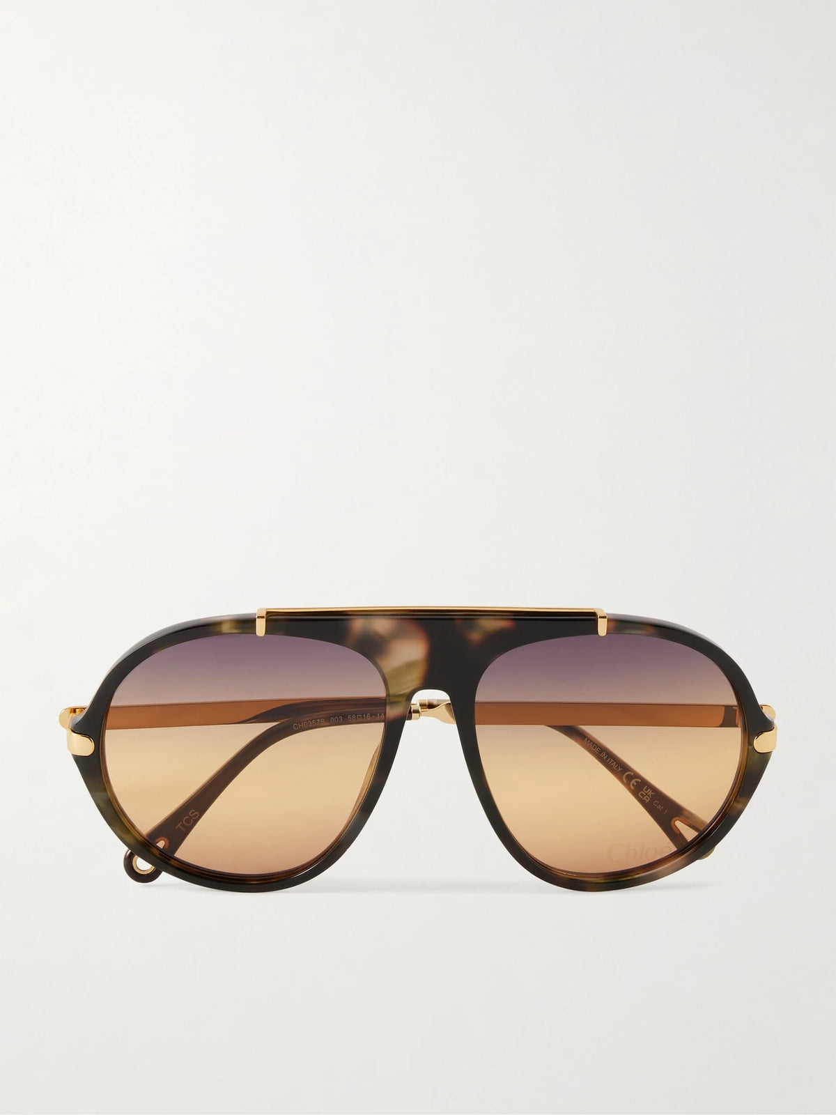 Aly Aviator-frame Acetate Sunglasses