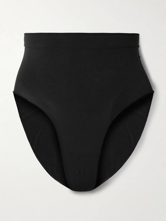 Seamless Sculpt Mid Waist Briefs - Onyx