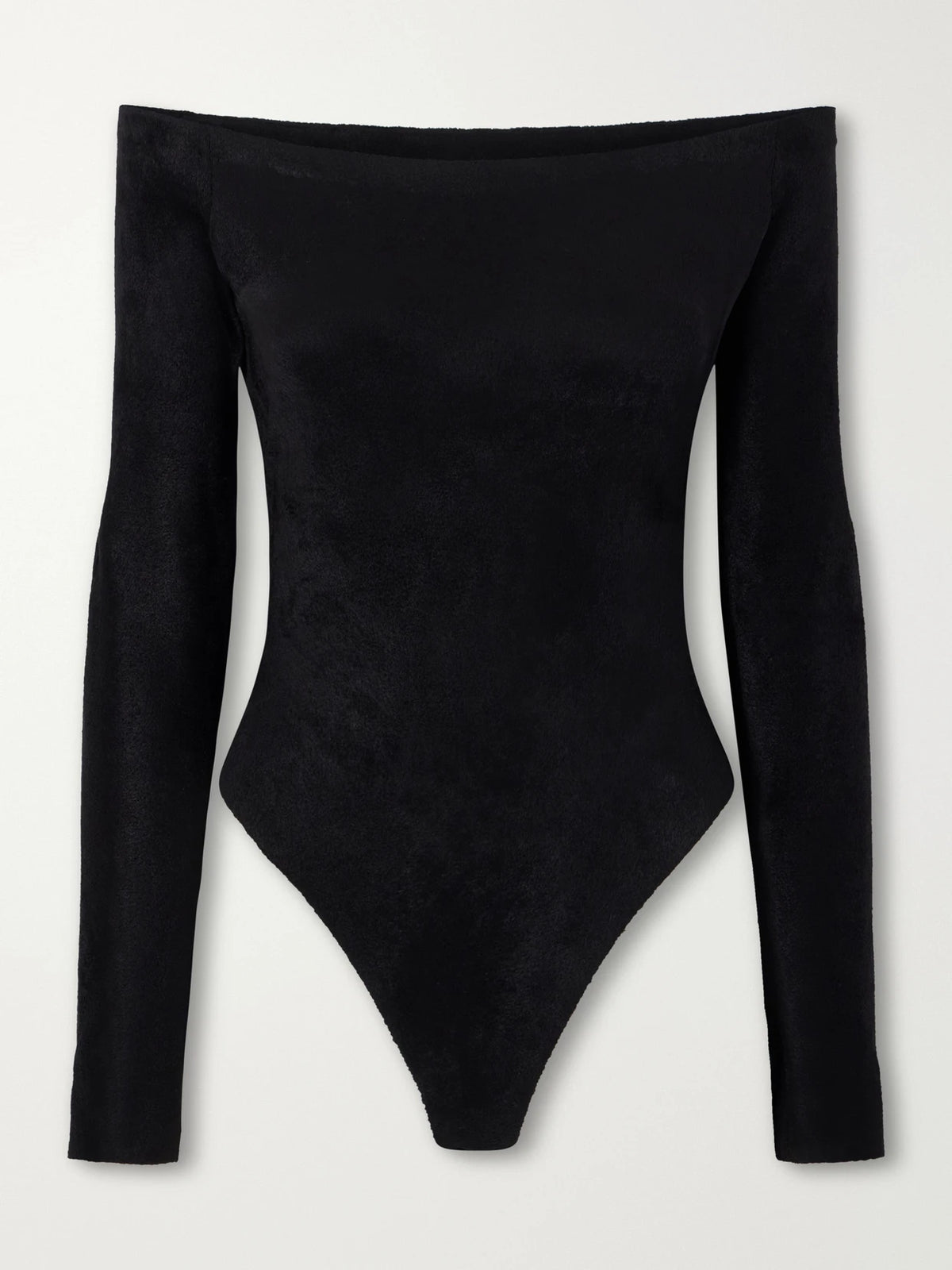 Alaïa Off-the-shoulder Velvet Bodysuit