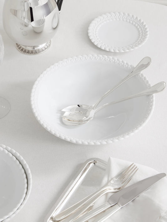 Image of Tableware. Product name - Albi Set Of Two Silver-plated Salad Servers in Multi colour by brand - Christofle