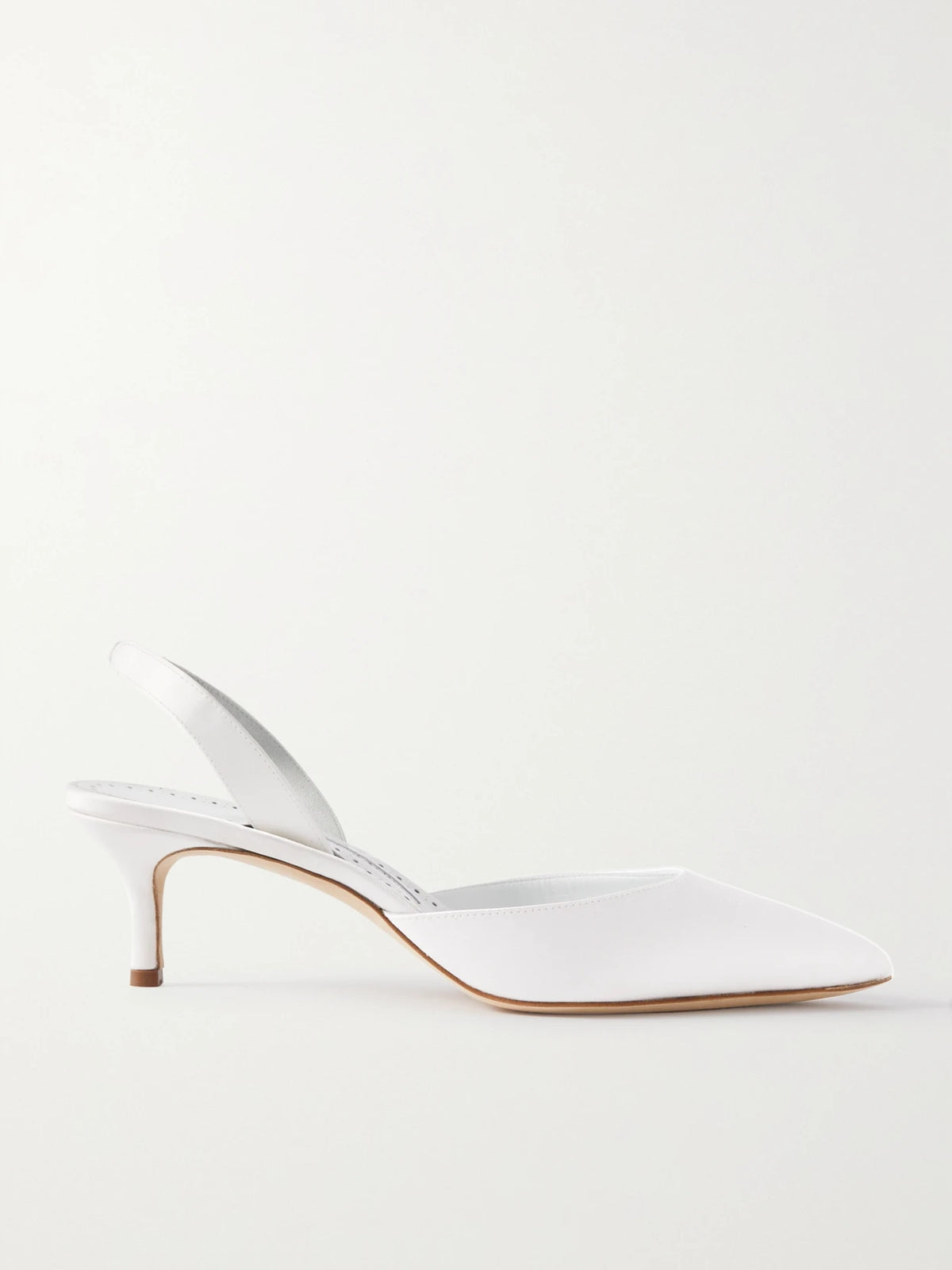 Carolyne Bridal 50 Satin Slingback Pumps