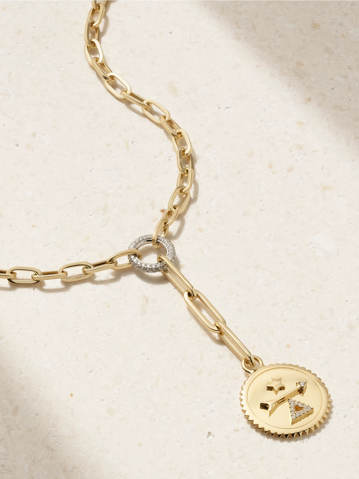 Dream + Refined Clip 18-karat Yellow And White Gold Diamond Necklace