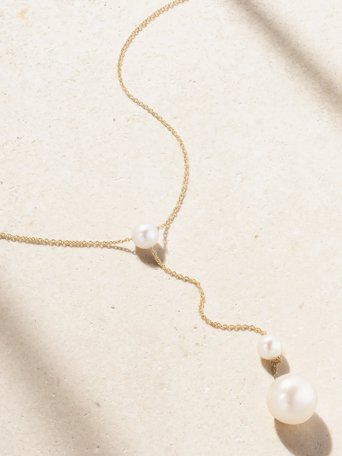 Trois Moon 14-karat Recycled Gold Pearl Necklace